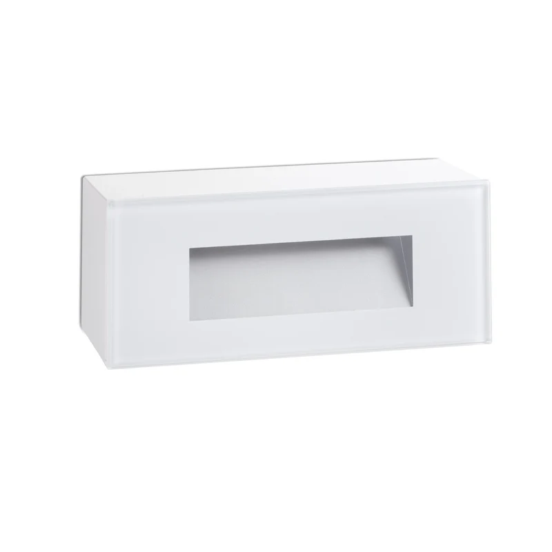 Empotrable de pared exterior Faro Dart LED blanco mate 3000K IP65 100° rct 70277N