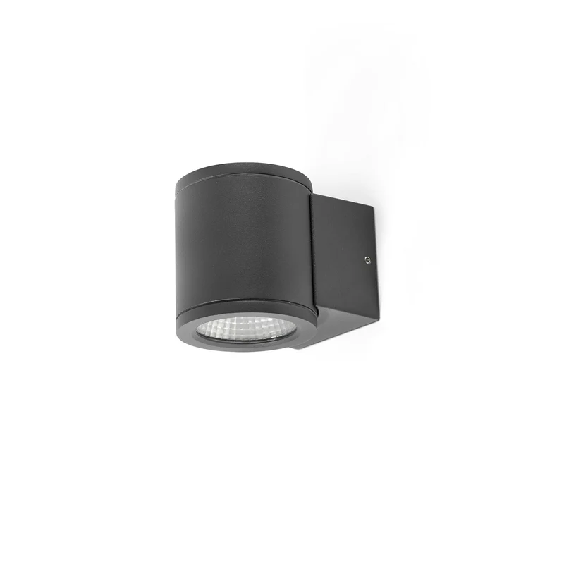 Aplique de exterior Faro Tond 1 luz LED gris oscuro 2700K IP54 50° 71915