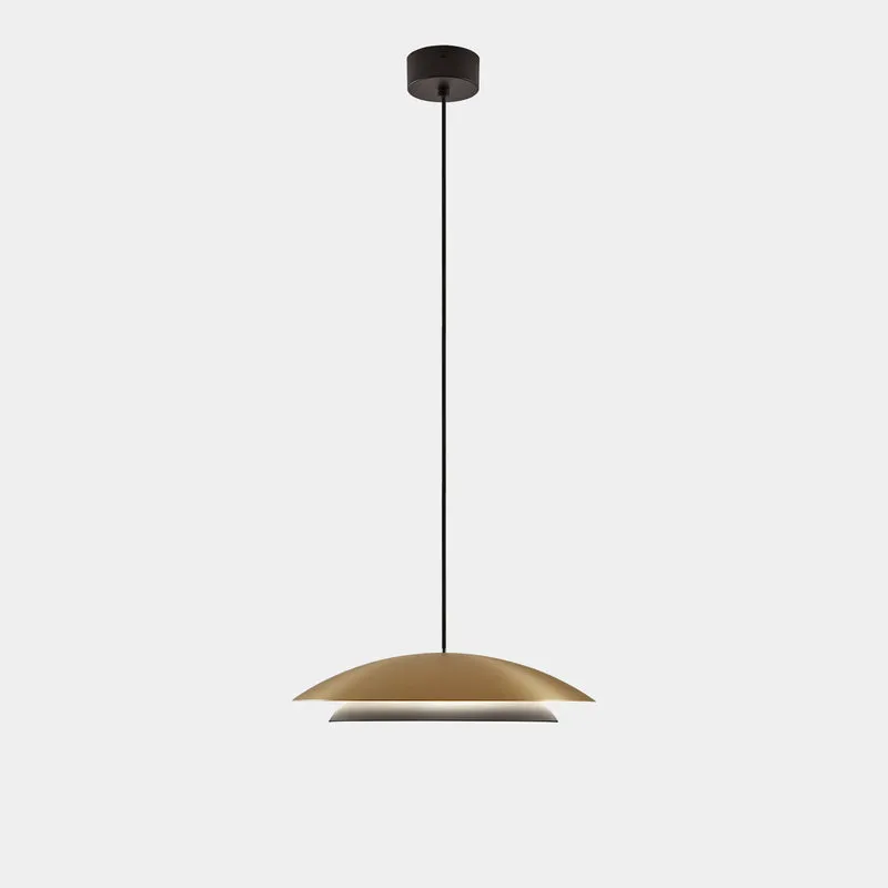 Lámpara de techo colgante LedsC4 Noway Small LED oro mate CCT regulable 00-8392-DN-05