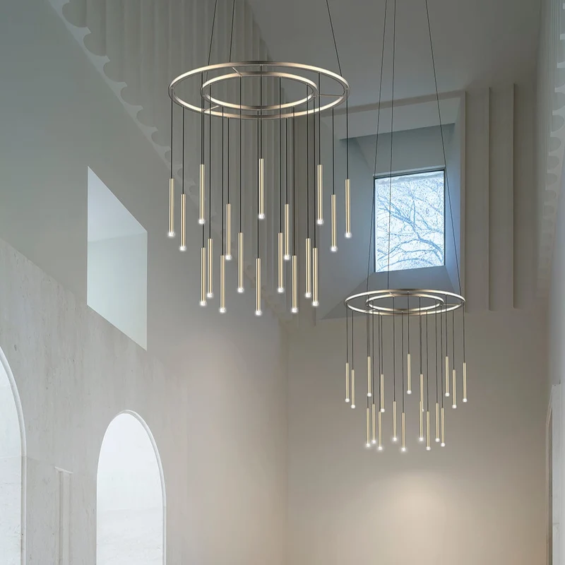 LedsC4 Candle Lámpara de techo colgante 15 luces Chandelier LED latón 00-6019-27-27