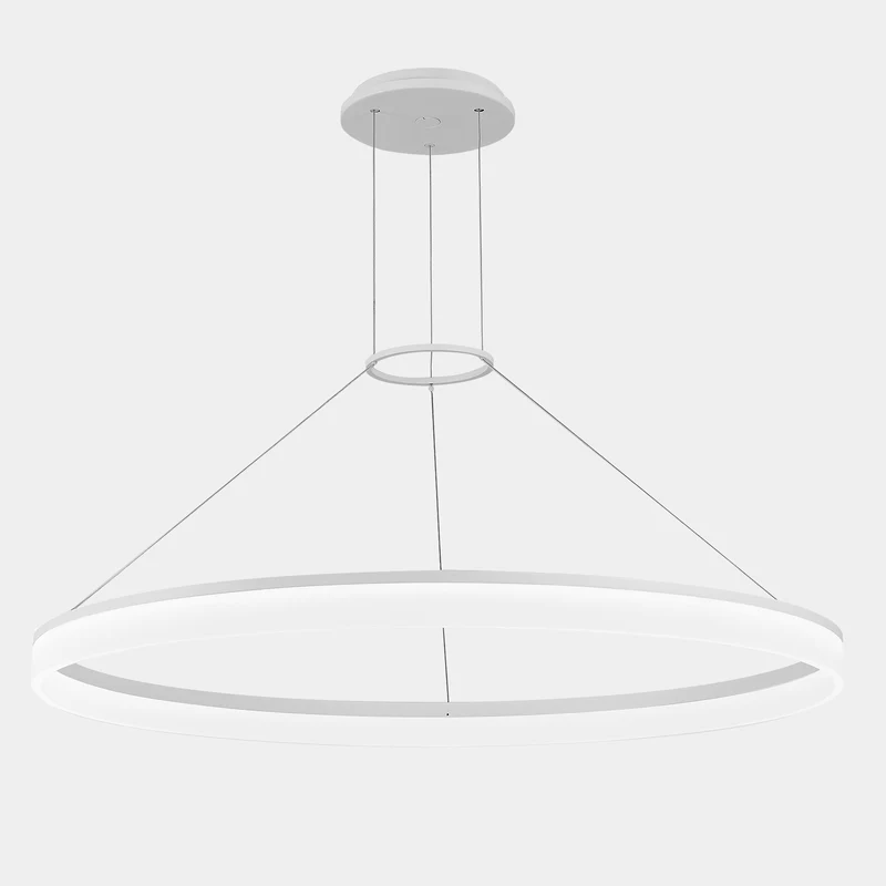 Lámpara de techo colgante LedsC4 Circ Round grande LED blanco matizado 3000K 00-3642-BW-M3