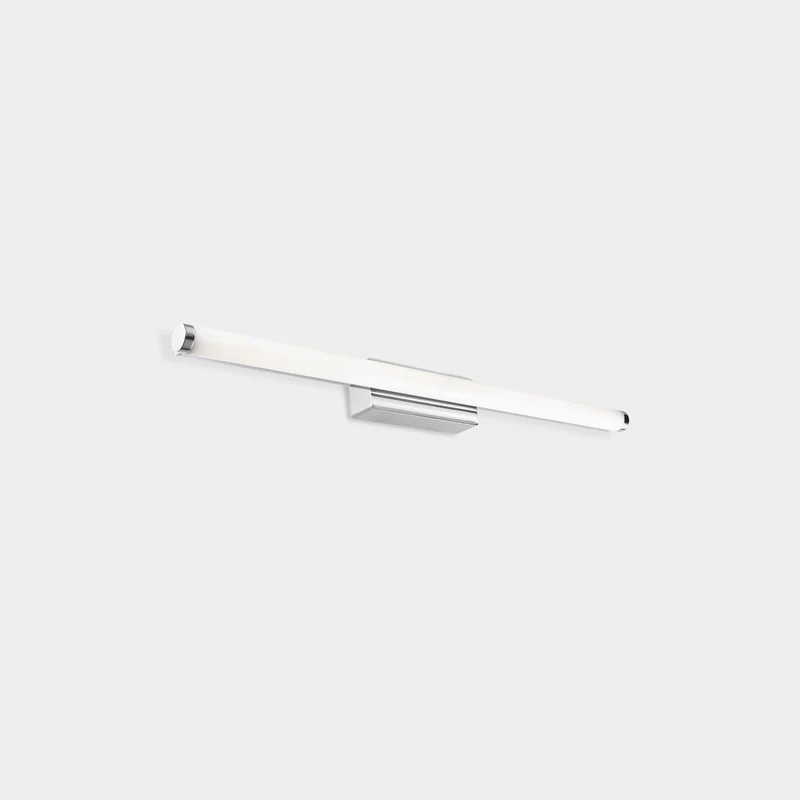 Aplique LED de baño LedsC4 Toilet Slim LED cromo 3000K IP44 63,2cm 05-6396-21-M1
