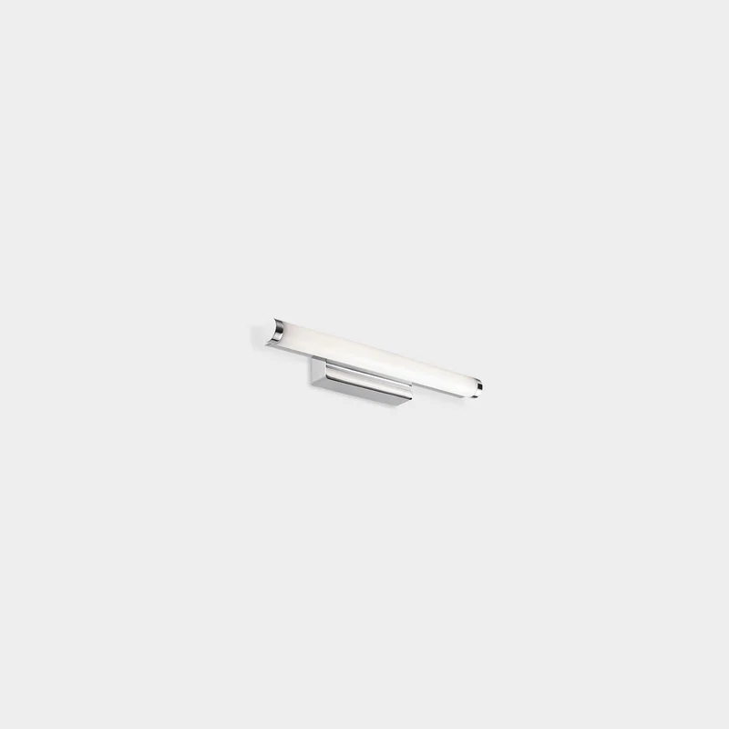 Aplique LED de baño LedsC4 Toilet Slim LED cromo 3000K IP44 33,2cm 05-A005-21-M1