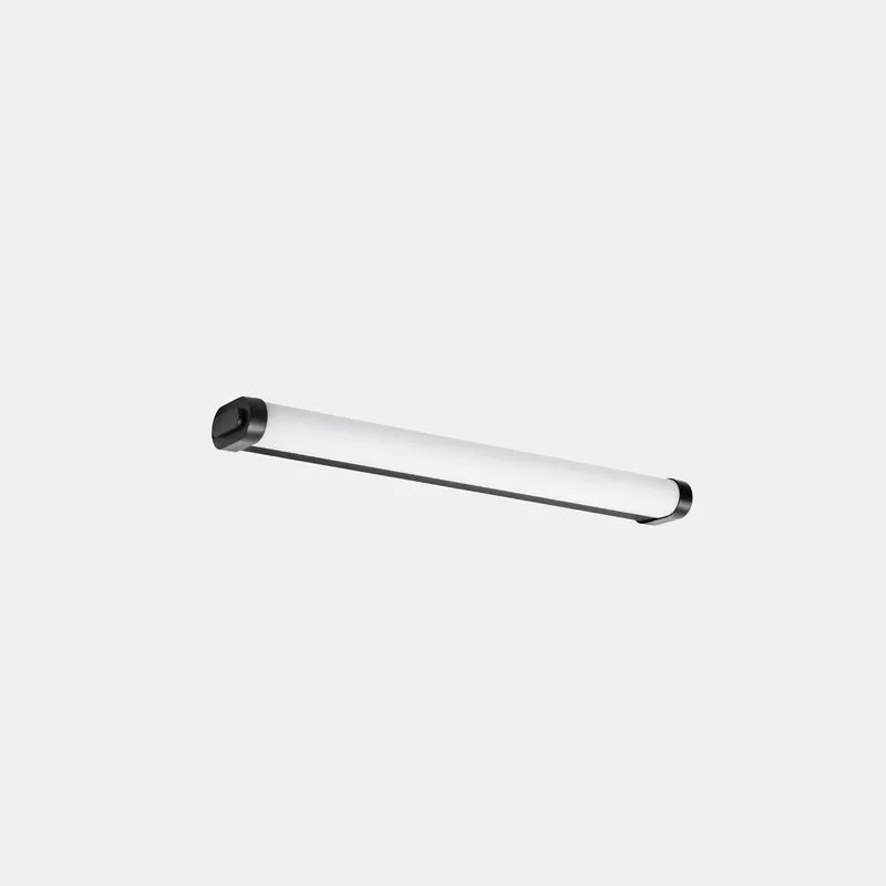 Aplique LED de baño LedsC4 Toi Led Medium LED negro arenado 3000K IP44 05-7833-60-M1