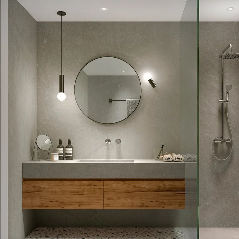 Lámpara de baño colgante LedsC4 Mist E14 negro IP44 00-8337-05-F9