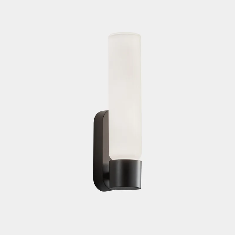 Aplique de baño LedsC4 Dresde Led negro arenado 3000K IP44 05-A012-05-F9