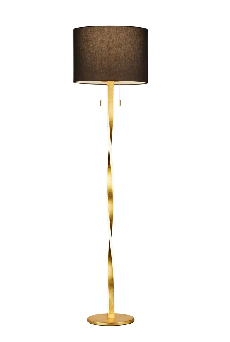 Lámpara de pie Trio Nandor LED 2 luces dorado 3000K 160,5cm 475310379
