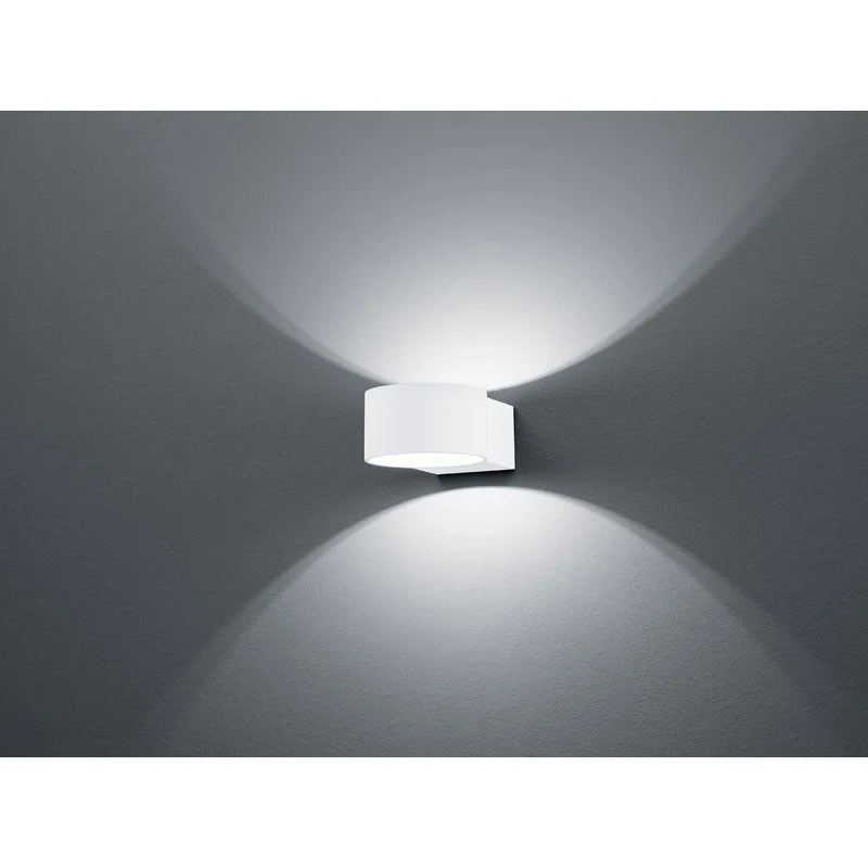 Aplique de pared Trio Lacapo LED blanco mate 3000K arriba y abajo 223410131