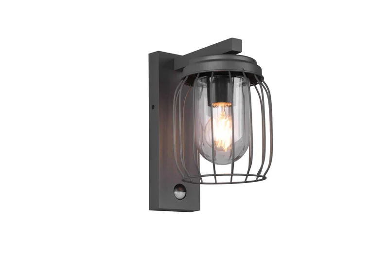 Aplique de exterior Trio Tuela antracita con sensor movimiento IP44 210869142