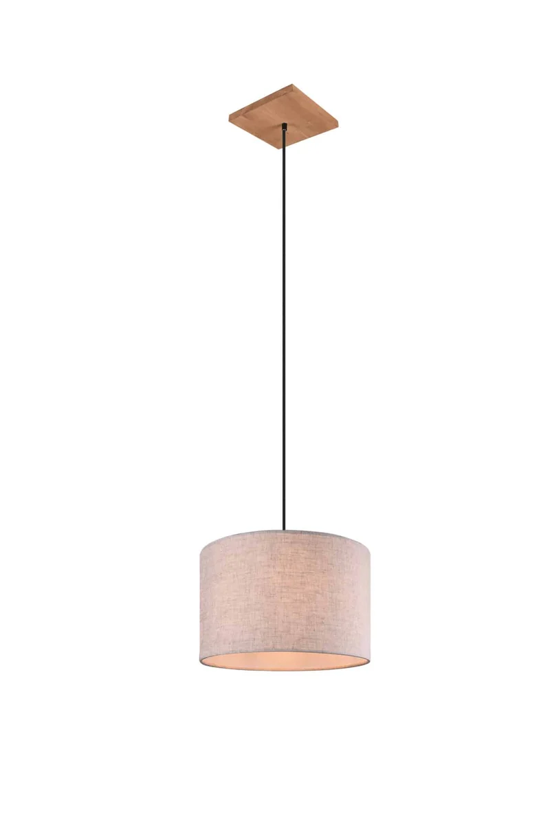 Lámpara de techo colgante Trio Elmau níquel antiguo 150cm 302100130