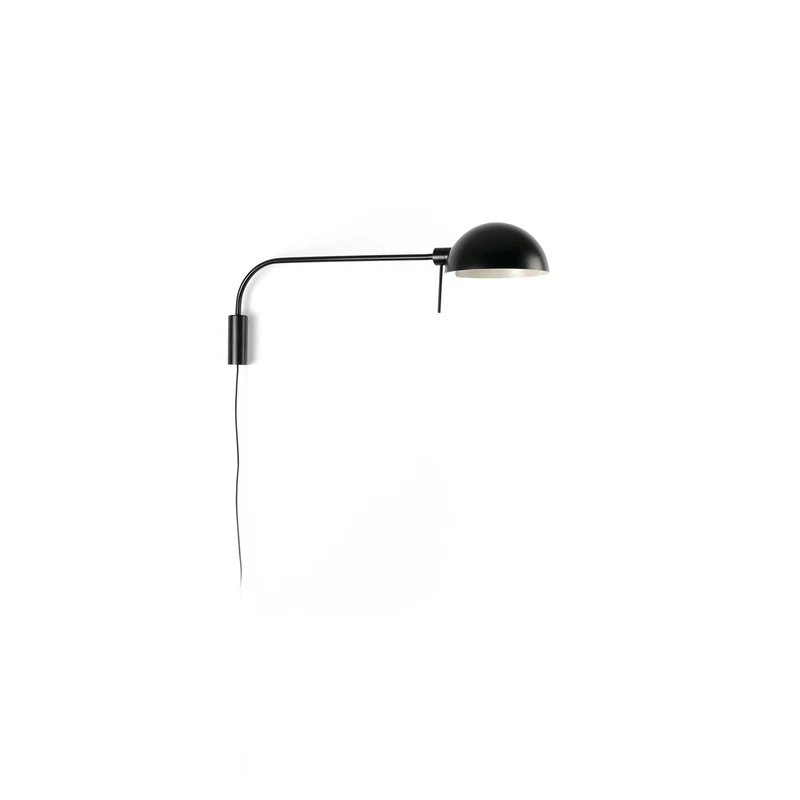 Lámpara de pared aplique Faro Dominica E27 LED negro 20040-123