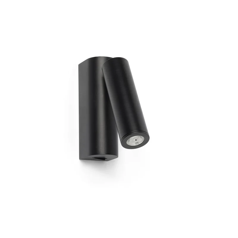 Lámpara de pared aplique Faro Rob con lector LED negro mate 3000K 68509