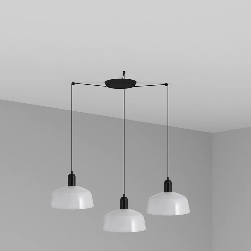 Lámpara de techo colgante Faro Tatawin 3 luces E27 LED blanco 20340-119-3L