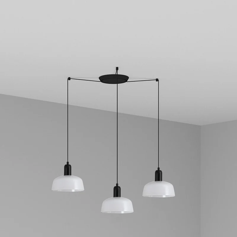Lámpara de techo colgante Faro Tatawin 3 luces E27 LED blanco 20340-116-3L