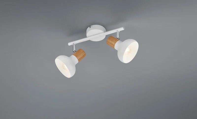 Foco Trio Latika 2 luces blanco mate 10cm R81522031