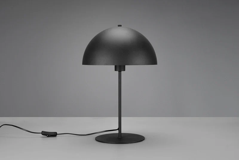 Lámpara de sobremesa Trio Nola negro mate y y dorado 45cm 506290132