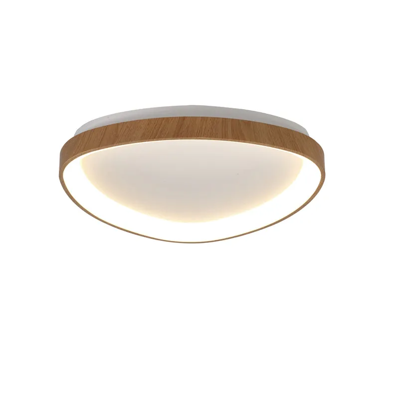 Mantra Niseko II Plafón LED triangular 42cm regulable 2700K-5000K madera 8632