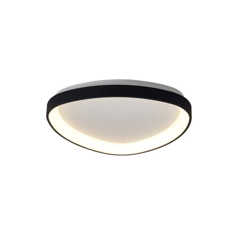 Mantra Niseko II Plafón LED triangular 42cm regulable 2700K-5000K negro 8630