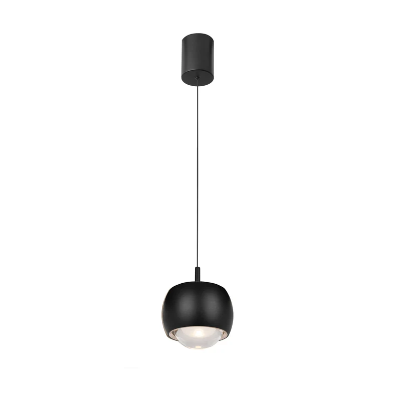 Mantra Roller Lámpara de techo colgante 1 Luz negro 8406
