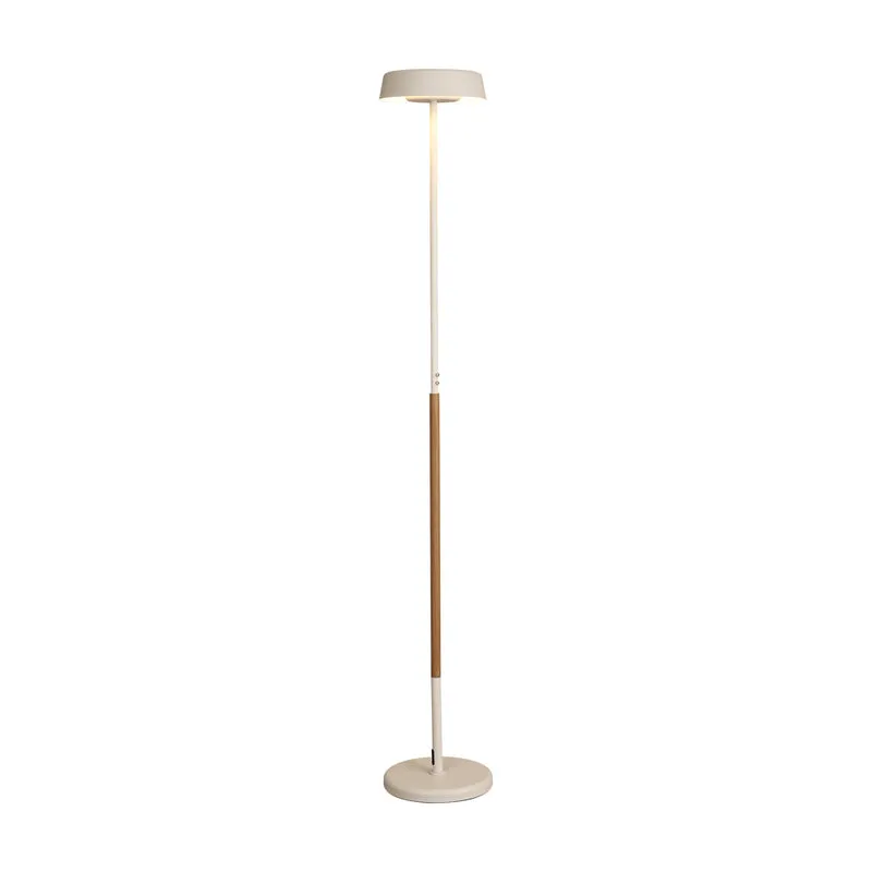Mantra Noa II Lámpara pie de salón regulable 2700K-5000K 180cm blanco y madera 8568