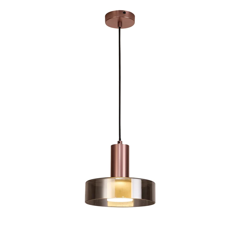 Mantra Gin Lámpara de techo colgante GU10 oro rosa/negro 8430