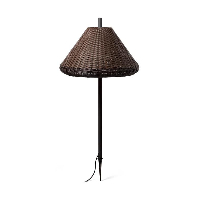 Estaca/Pincho de exterior Faro Saigon 137cm E27 LED marrón IP65 W70 opal out 71575P-07