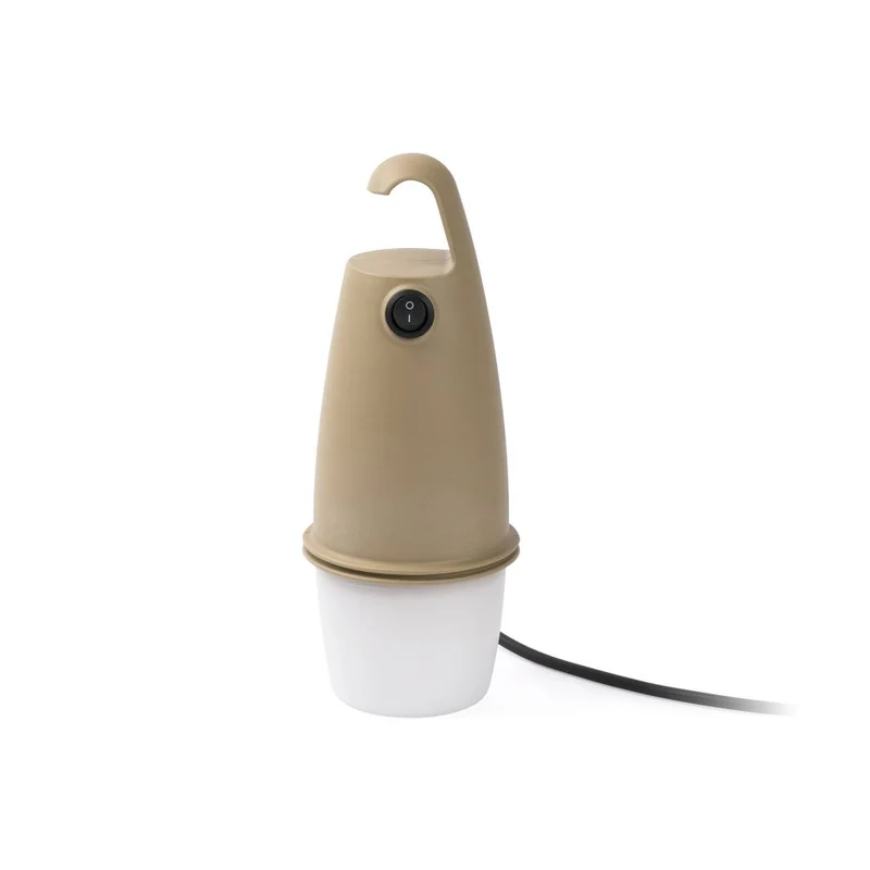 Faro HOOK Lámpara de mesa exterior portátil y colgante batería LED marrón 28365