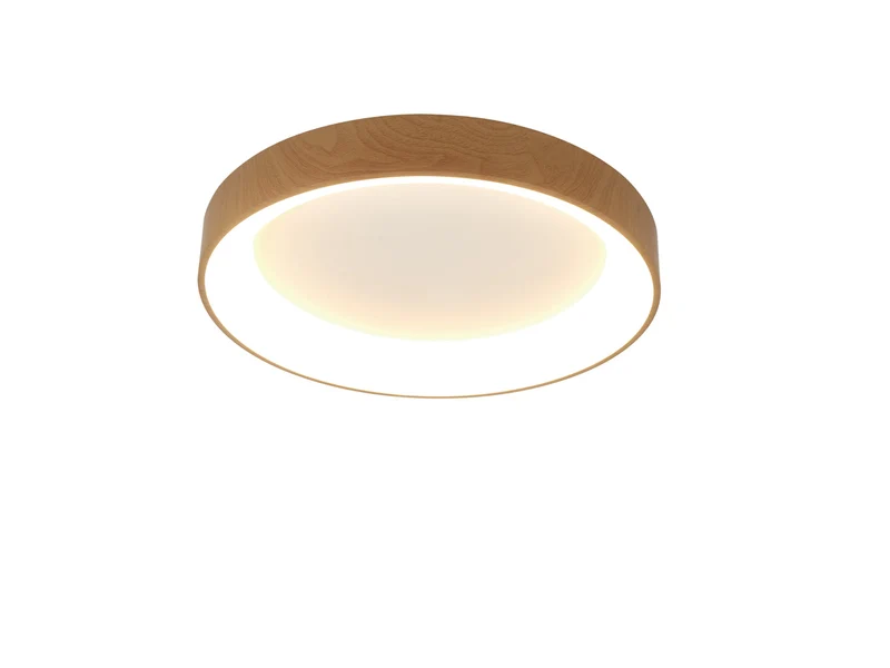 Mantra Niseko II Plafón LED 38cm regulable 2700K-5000K madera 8588