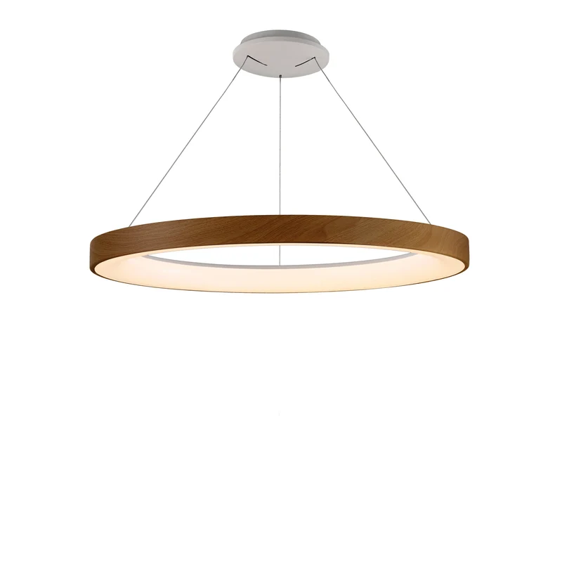 Mantra Niseko II Lámpara de techo colgante LED 65cm regulable 2700K-5000K madera 8575