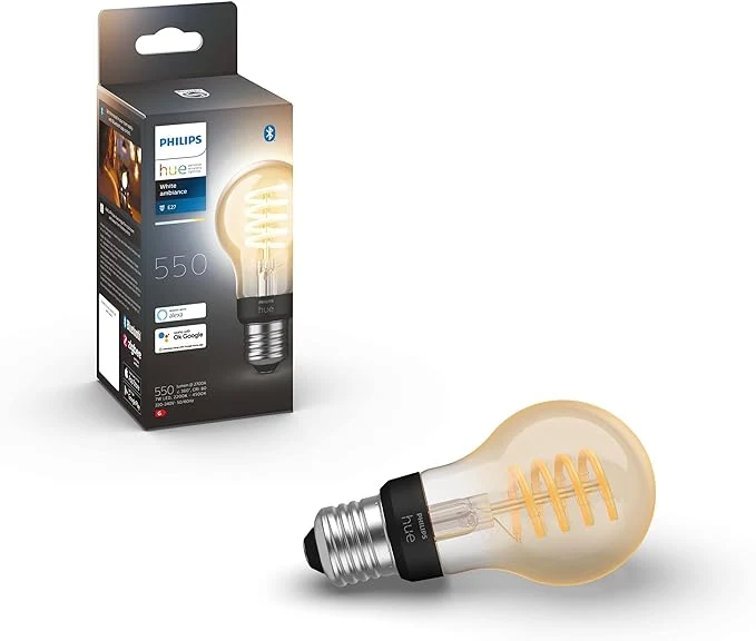 Bombilla de filamento Philips Filament 7W A60 E27 2700K-3000K (Cálida) 550 lmlm 301429 550lm