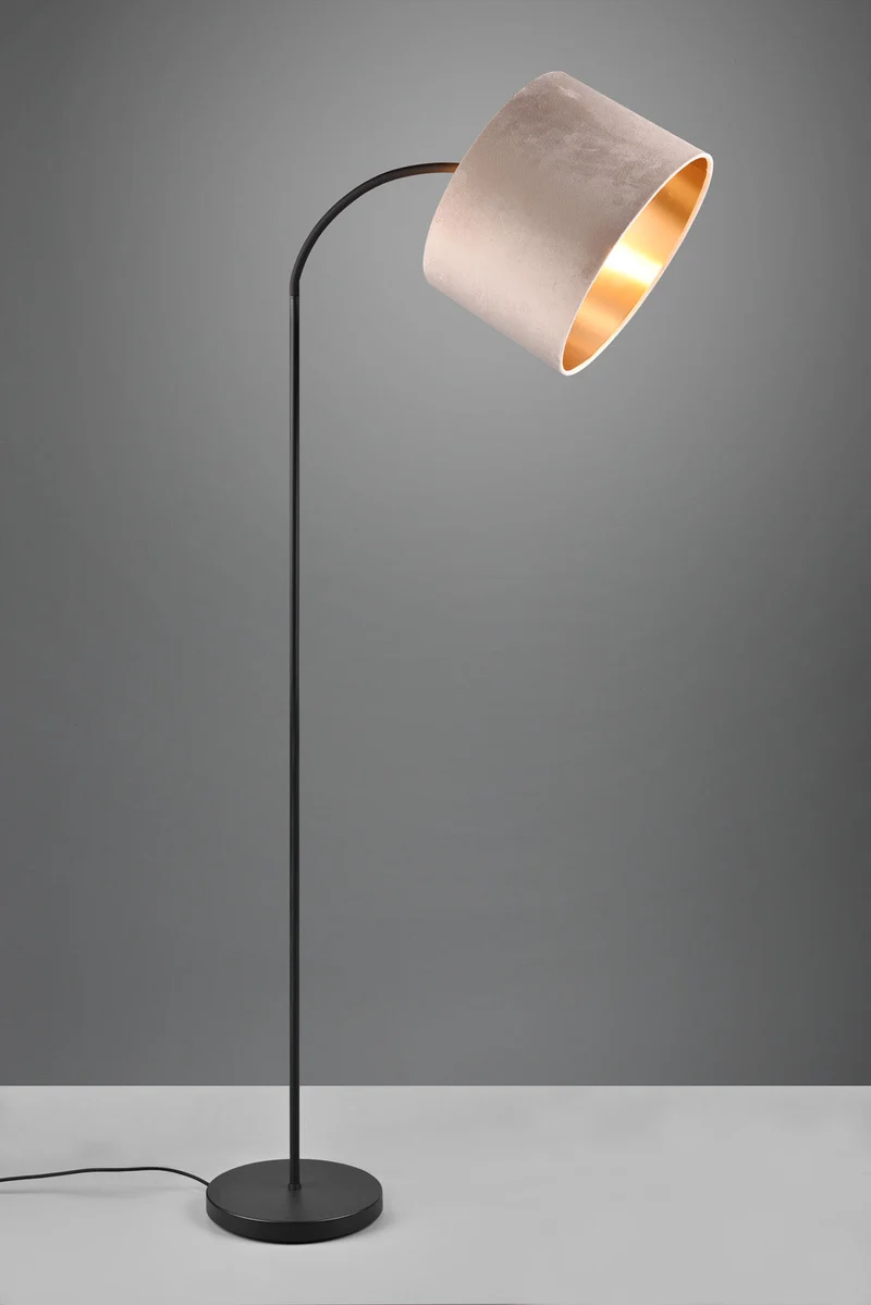 Lámpara de pie Trio Julieta beige con pantalla 156cm 419090144