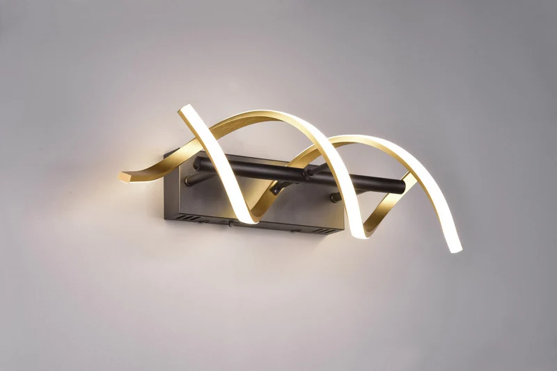 Aplique de pared Trio Sequence LED bronce mate regulable 47cm 241810208