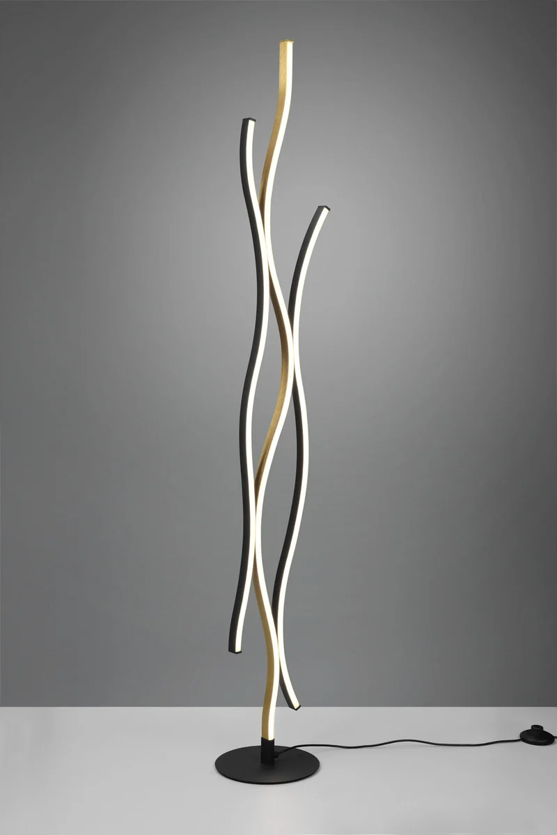 Lámpara de pie Trio Blaze LED bronce mate regulable 138cm 441210308
