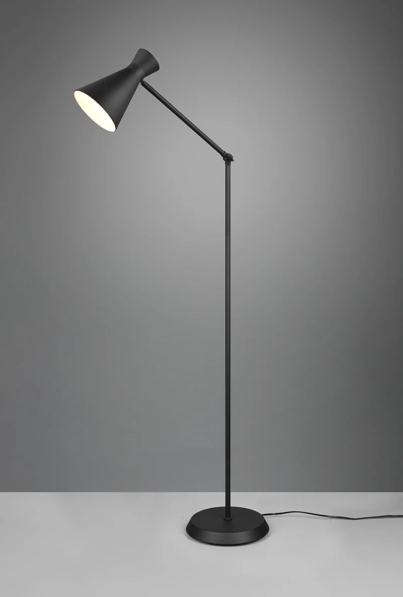 Lámpara de pie Trio Enzo negro mate 150cm R40781032