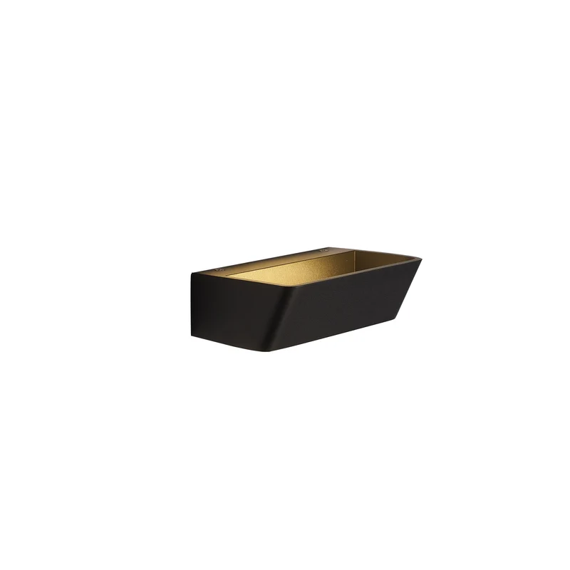 Aplique de pared Mantra Altea LED aluminio negro 3000K 16cm 15W 8367