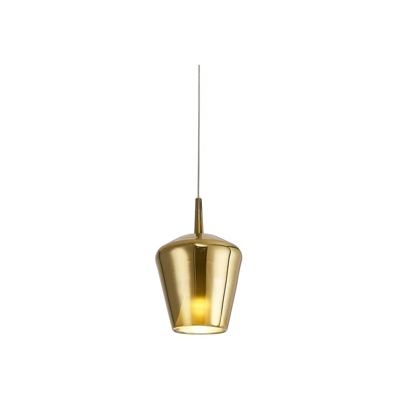 Mantra Elsa Cuerpo colgante de campana de cristal oro 8248 para dormitorio y salón