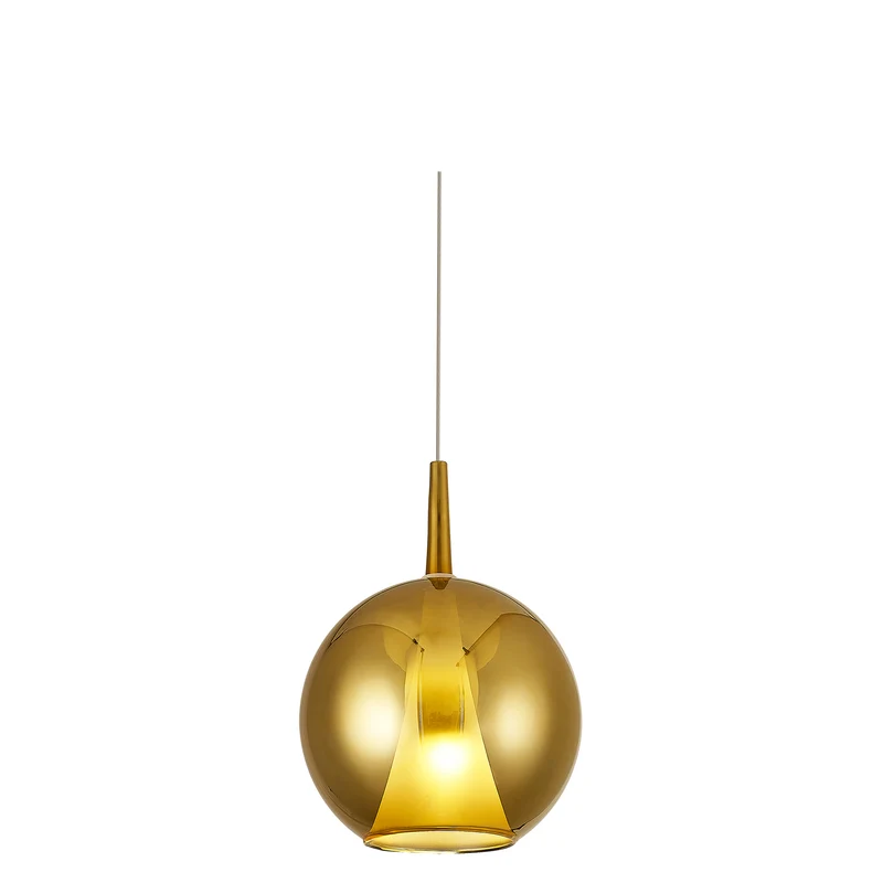 Mantra Elsa Cuerpo colgante de bola de cristal oro 8243 para dormitorio y salón