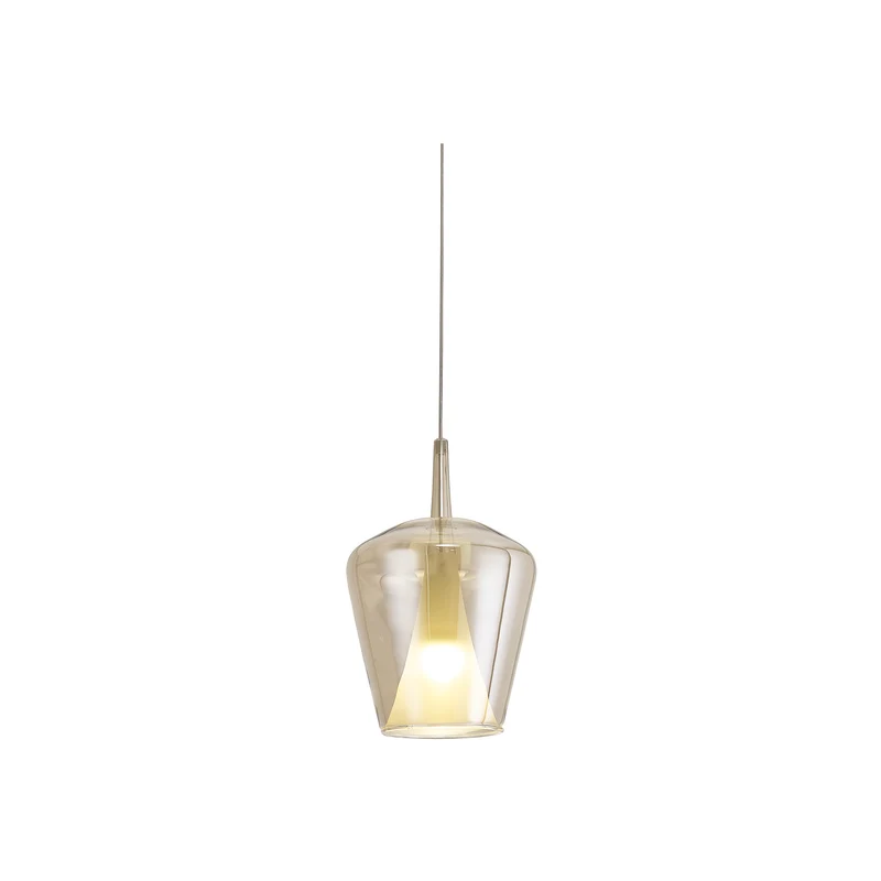 Mantra Elsa Cuerpo colgante de campana de cristal bronce 8249