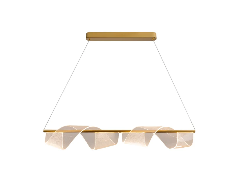 Lámpara de techo colgante Schuller Velas oro mate 3000K