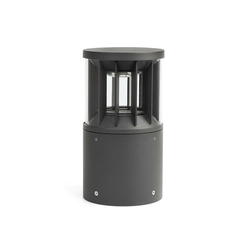 Sobremuro de exterior Faro Screen 25cm LED gris oscuro 2700K IP65 360° wide
