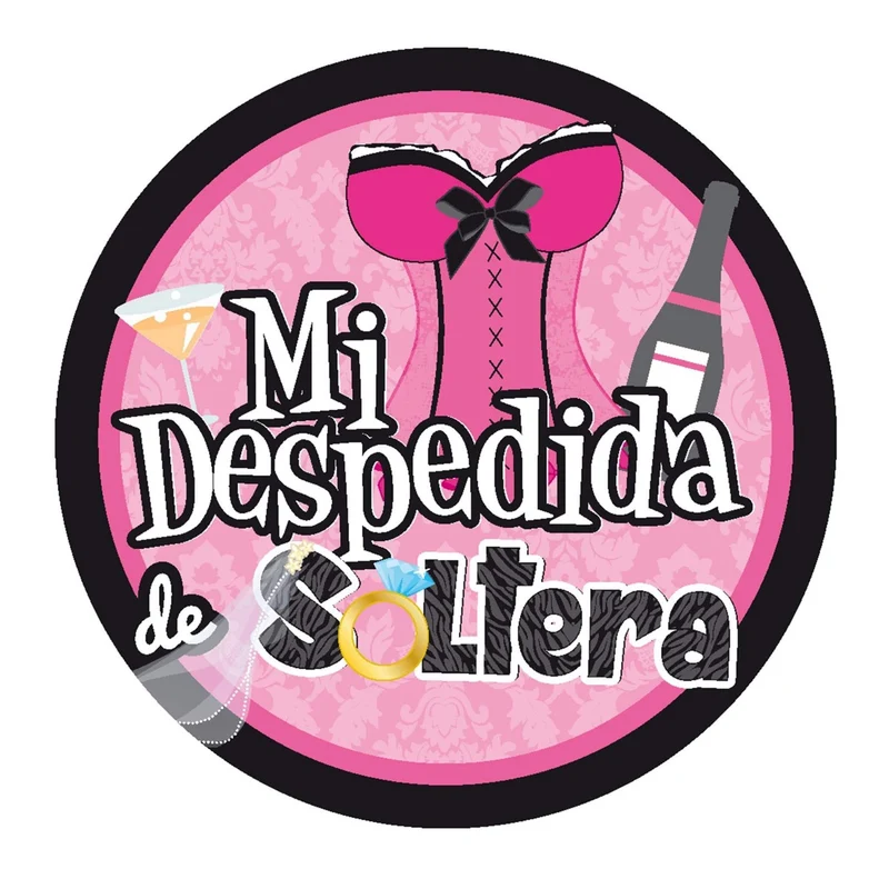 Art.5485 Calcomanía Redonda Despedida 4.5cm 12pz