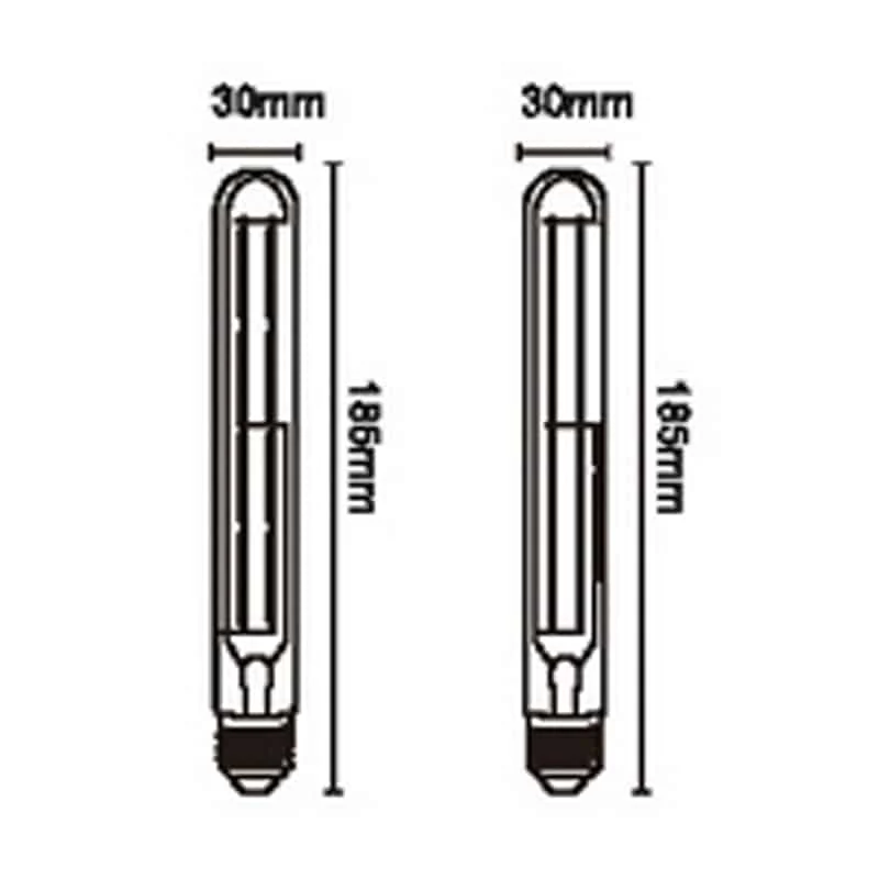 Mantra Bombilla E27 LED E27 6W 2400K 575lm T30 transparente R09233