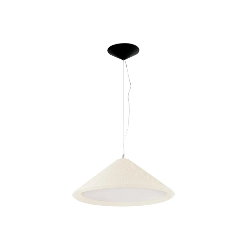 Lámpara de techo colgante Faro Saigon E27 LED beige Ø70cm 20116