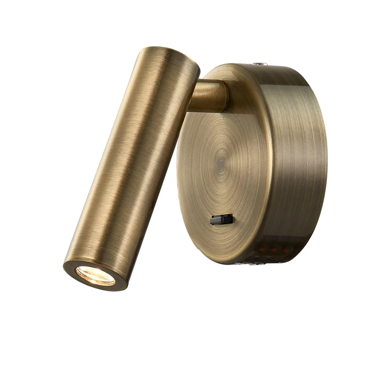 Mantra Prea Aplique Lector LED dorado, cobrizo 6077