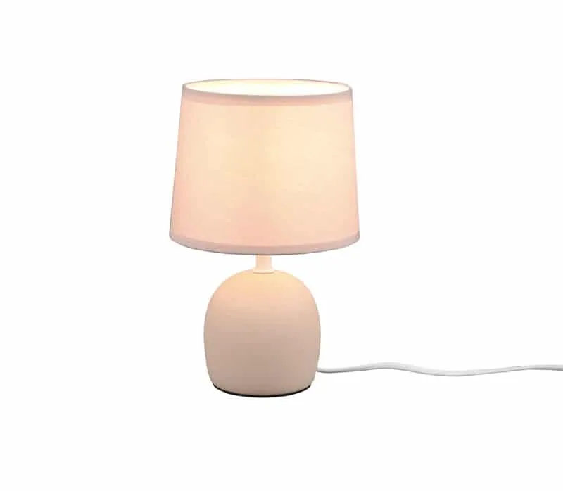 Lámpara de sobremesa Trio Malu cerámica beige R para salón y comedor