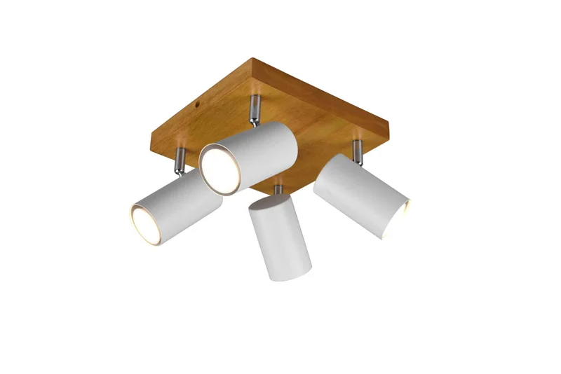 Foco Trio Marley 4 luces blanco mate 812400431