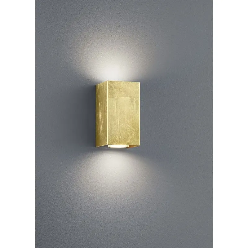Aplique de pared Trio Cleo 2 luces dorado arriba y abajo 206500279