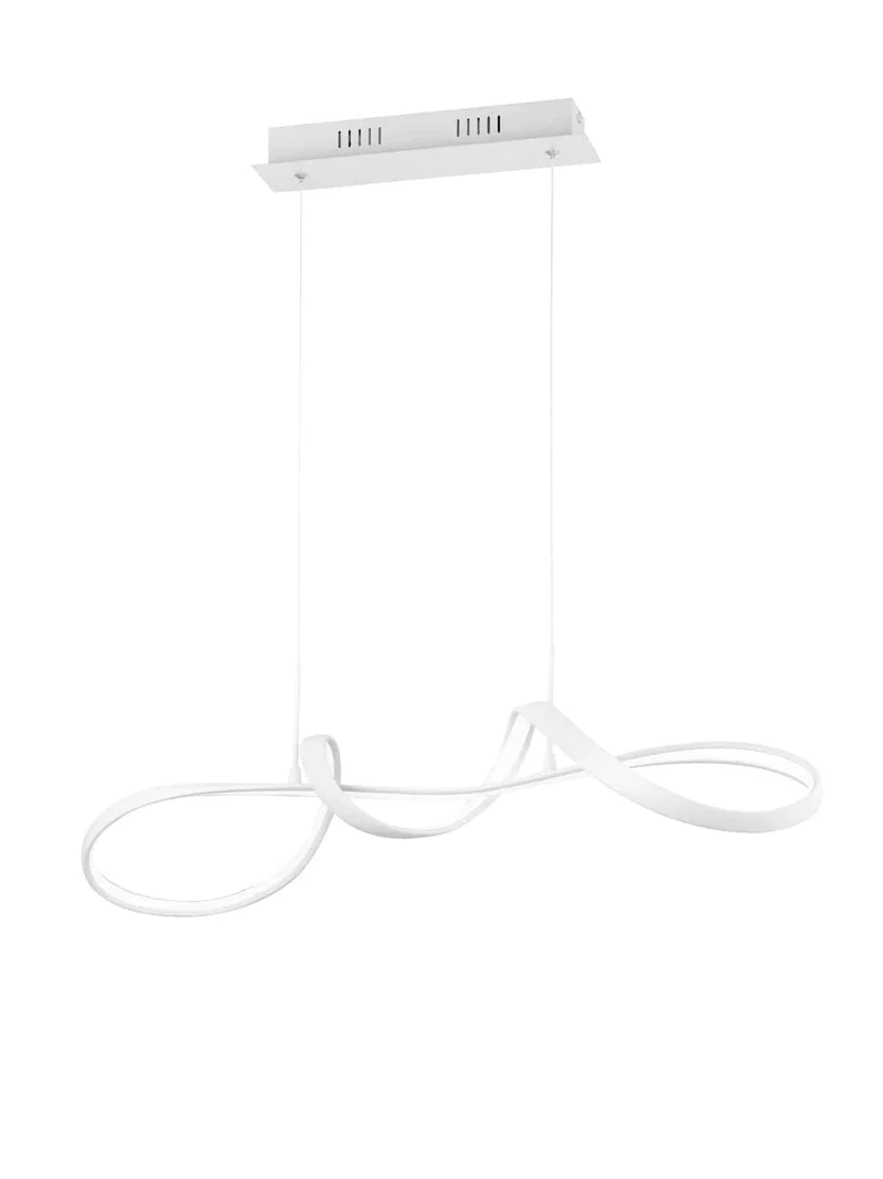 Lámpara de techo colgante Trio Perugia LED blanco mate 4000K regulable 150cm R