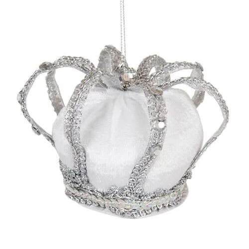 CX1730 Ornamento Corona Plata 15 cm