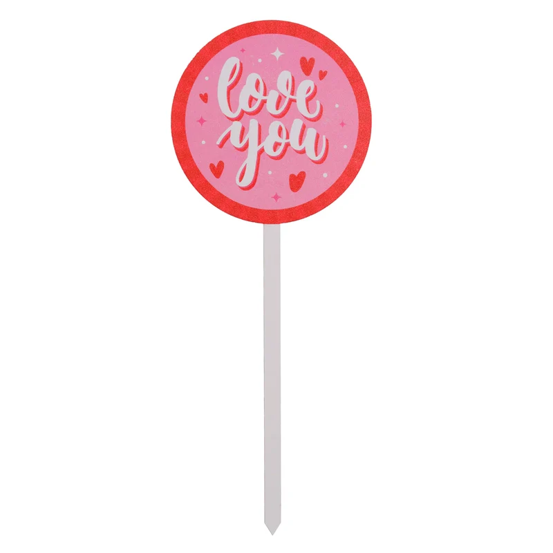 Art.12586 Pick Love You 30x11.5cm 1pz